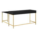 OSP Home Furnishings Modern Life Desk in Black Black