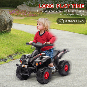 English Elm Qaba 6v Battery Powered Kids Atv Ride on Four Wheeler with Music Ages 2 to 6 W2225P249802