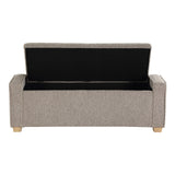 OSP Home Furnishings Bethwin Storage Bench Fog