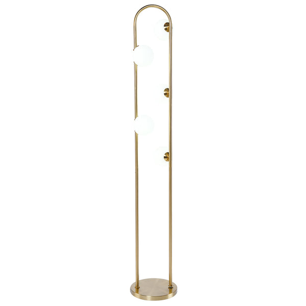 English Elm Ashcroft Furniture - Modern Floor Lamp - Artema Tall Corner Lamp With White Shade For Stylish Living Room & Office Lighting B183P315093
