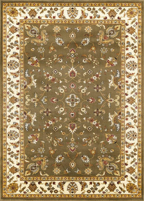 English Elm Classic Traditional All-over Patterned Low Pile Area Rug for Living Room or Dining B186P452265