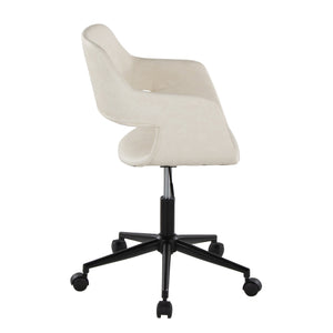 English Elm Contemporary Sculpted Low Back Task Chair with Chrome Base for Home Office B202P223917