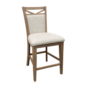 Parker House Americana Modern Dining Upholstered Counter Chair - Set of 2 Cotton Poplar Solids / Birch Veneers DAME#2226