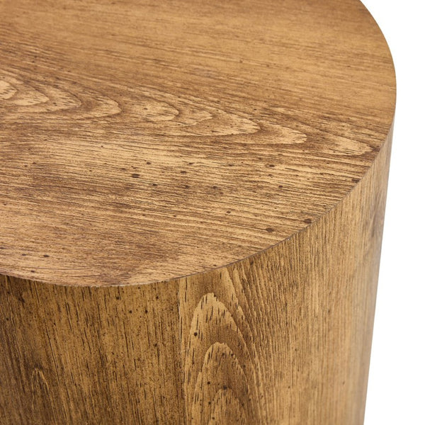 English Elm The Cylindrical Table - Stylish Multi-Use Solution For Small Spaces, Coffee Table & Desk Alternative W1151P200296-GIGA