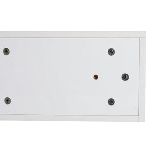 English Elm 24" Glossy White Bathroom Cabinet Floating Vanity with Soft-Close Drawer, Plywood Storage, KD-Packed W999P327472