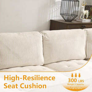 English Elm United We Win 6-Seat U-Shaped Modular Sectional Sofa With Reversible Chaise For Cozy Living Spaces W1568S00160-GIGA