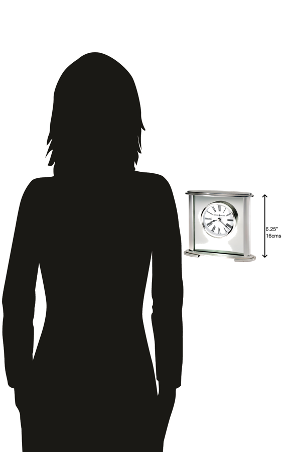 Hekman Furniture 645774 Glenmont Tabletop Clock - Elegant Metal Design, Quiet Quartz Movement, Classic Roman Numerals  Glenmont Tabletop Clock 645774