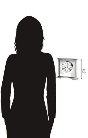 Hekman Furniture 645774 Glenmont Tabletop Clock - Elegant Metal Design, Quiet Quartz Movement, Classic Roman Numerals  Glenmont Tabletop Clock 645774