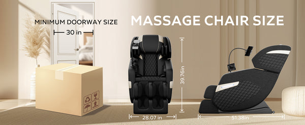 English Elm 2024 Massage Chair Recliner - Zero Gravity Full Body Air Pressure Massage For Ultimate Relaxation W1875P212650