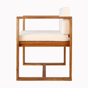 English Elm Christopher Knight Home® - Patio 5-Piece Dining Set With Teak-Finish Acacia Wood Table & Chairs For Stylish Outdoor Gatherings N779P195382B-2_64274.00