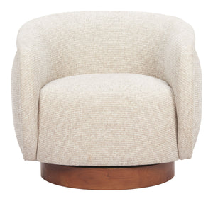 Zuo Modern Vinta Swivel Chair Beige - Stylish Modern Design In Soft Polyester For Chic Home Décor & Comfort Beige 100% Polyester,Plywood,Elm Wood 110435-zuo-modern