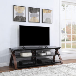 OSP Home Furnishings Timber 67" TV Stand Espresso