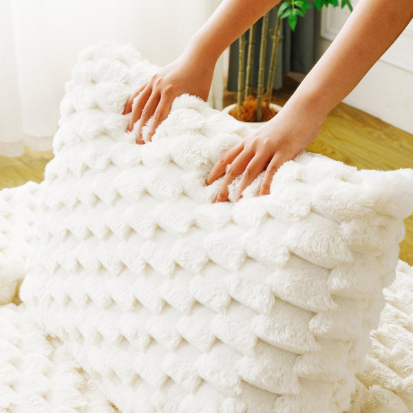 English Elm White Turtle Velvet Convertible Sofa: Chic Twin-Seat Design With Right Chaise For Ultimate Comfort W3371S00036-GIGA