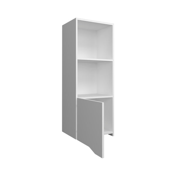 English Elm Wall Cabinet Hopewell White – Wall-Mounted Engineered Wood Storage with Shelves & Concealed Door, Space-Saving Design B092P238700