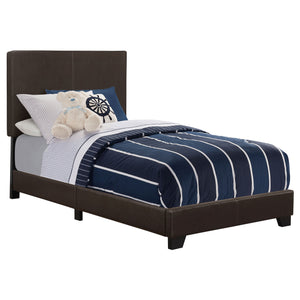 English Elm Warwick Twin Bedroom Set with Leatherette Upholstered Bed and Coordinated Storage Pieces B062S00757
