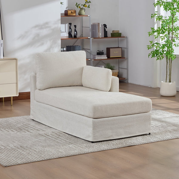 English Elm 31.69" Modular Chenille Sofa Bed with Pocketed Springs for Studio or Bedroom Use W3189P438356
