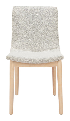 Zuo Modern Raha Dining Chair Set Of 2 - Elegant Gray & Whitewashed Rubberwood, Durable Fabric For Versatile Use Natural 100% Polyester,Rubberwood 110696-zuo-modern