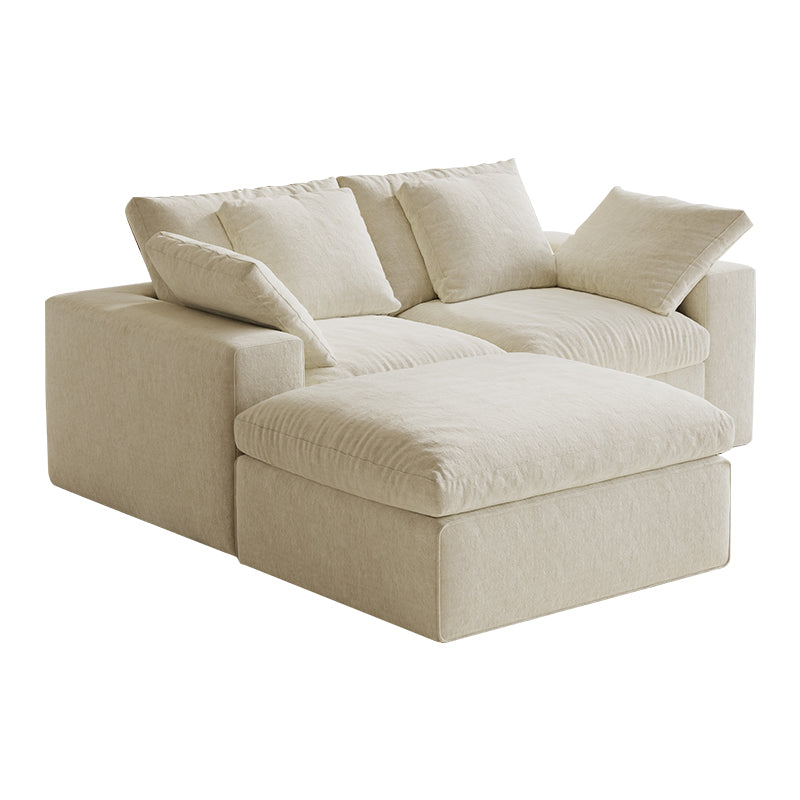 English Elm Modular 3-Seat Sectional Sofa With Ottoman – Versatile Modern Minimalist Sleeper For Small Spaces W3622S00009