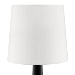 English Elm 17.25" Cheru Modern Mid-Century Touch Table Lamp – Powdered Metal Finish, 3-Way Touch-On, Sleek Decor Black B072116249