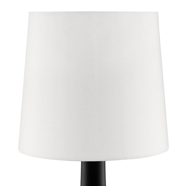 English Elm 17.25" Cheru Modern Mid-Century Touch Table Lamp – Powdered Metal Finish, 3-Way Touch-On, Sleek Decor Black B072116249