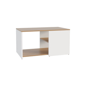 English Elm Adele Multicolor 31" Coffee Table with Three Shelves — Compact Durable Design, Easy Assembly B070P254787