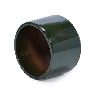 English Elm Set Of 3 Ceramic Flowerpots – Elegant Antique Green Planters For Indoor & Outdoor Decor Spaces W3273P321498-GIGA