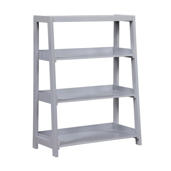 English Elm Modern Wooden Bookcase with Three Graduated Shelves for Books Toys and Decor Display Gray B011P460151