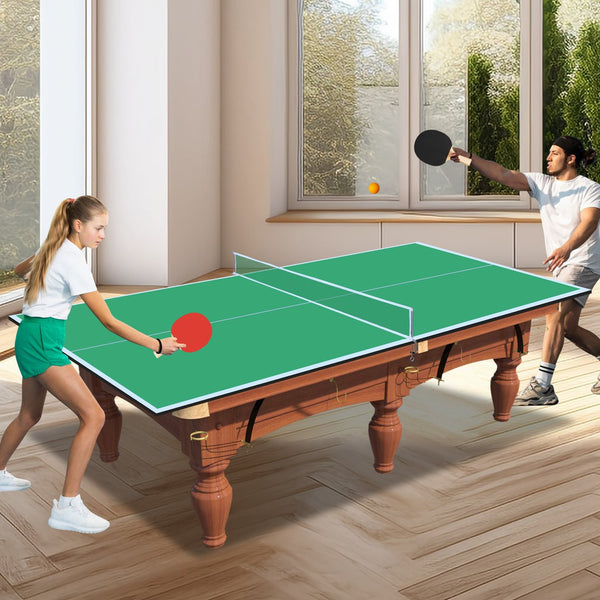 English Elm 8ft Foldable Mdf Ping Pong Conversion Top for Solo Practice and Indoor Play Green W1408P262535