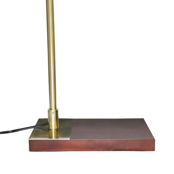 English Elm Ashcroft Furniture - Tall Corner Floor Lamp - Elegant Bamboo Shade Light For Cozy Living Rooms, Bedrooms & Office Spaces B183P315096