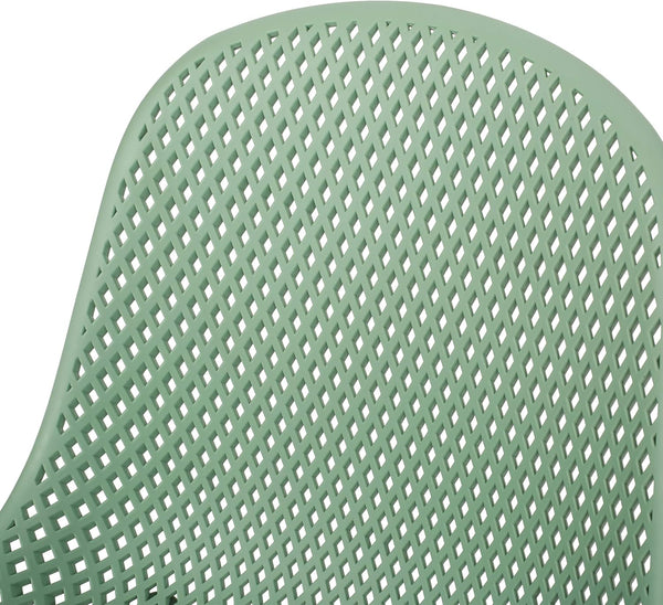 English Elm Christopher Knight Home® - POSEY Weather-Resistant Outdoor Dining Chairs Set of 4 with Perforated Diamond Mesh for Durability Green 28 L x 26 W x 18.75 H N776P243037G