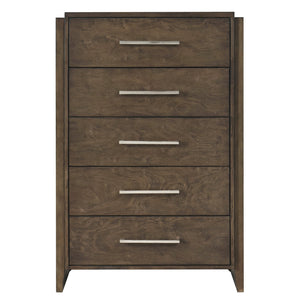 English Elm Classic 6-Drawer Dresser in Rich Wood Finish with Durable Rubberwood Build, Smooth Glides, Chrome Pulls Dark Walnut 38 L x 21 W x 55.5 H B011P339693