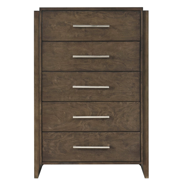 English Elm Classic 6-Drawer Dresser in Rich Wood Finish with Durable Rubberwood Build, Smooth Glides, Chrome Pulls Dark Walnut 38 L x 21 W x 55.5 H B011P339693