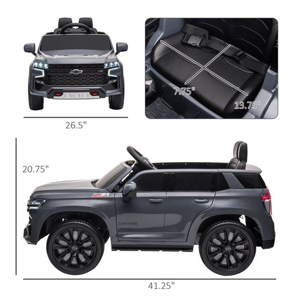 English Elm Aosom Licensed Chevrolet Tahoe 12v Kids Electric Ride on Suv with Remote Control W2225P200547