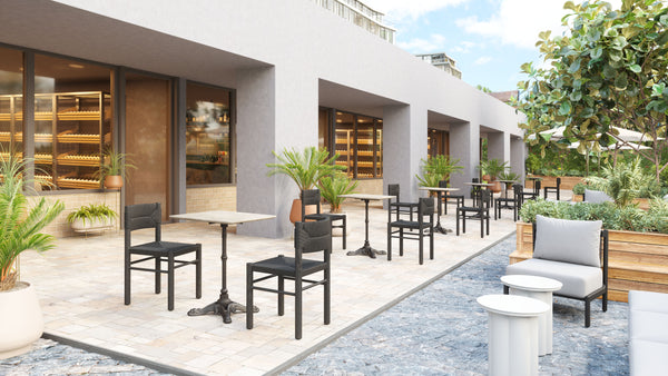 Alfresco Dining Table Gray 704051 Zuo Modern