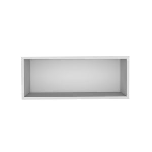 English Elm Wally versatile 30" wide open wall cabinet with sturdy 25 lb shelf capacity for organized living spaces White 31.2 L x 14.2 W x 4.4 H B200P239111