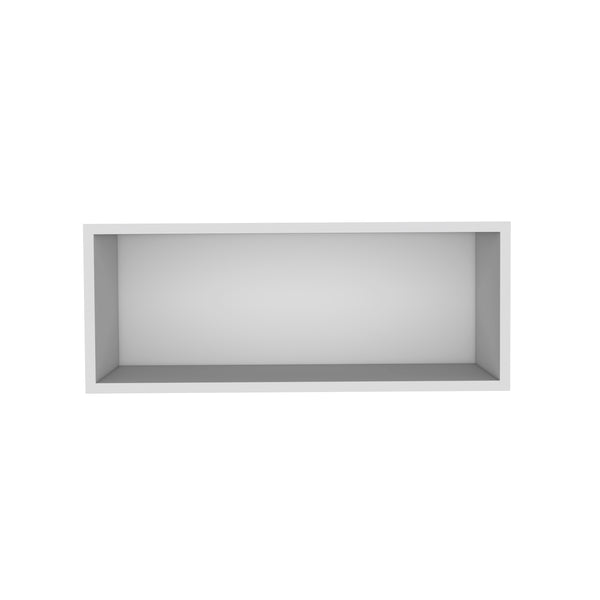 English Elm Wally versatile 30" wide open wall cabinet with sturdy 25 lb shelf capacity for organized living spaces White 31.2 L x 14.2 W x 4.4 H B200P239111