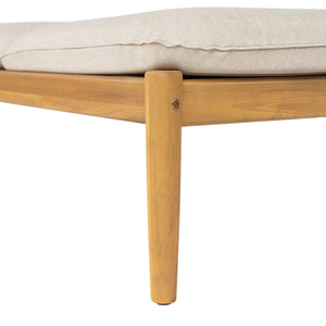English Elm Christopher Knight Home® - Riviera Acacia Wood Chaise Lounges Set of 2 with Wheels – Beige Light Teak, Polished Edges, Stable Cylindrical Feet for Garden Comfort and Safety N775P287338T