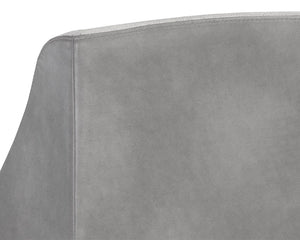 Sunpan Dalary Counter Stool - Stylish Bravo Metal Faux Leather & Polo Club Stone Fabric for Any Space