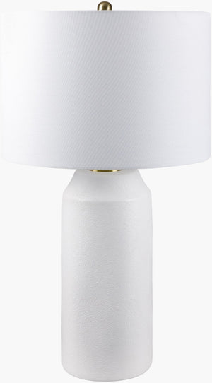 Livabliss Eclat Ceramic Table Lamp with Linen Shade Warm Ambient Glow for Farmhouse Decor ECL-001