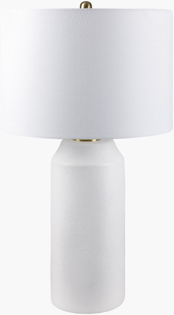 Livabliss Eclat Ceramic Table Lamp with Linen Shade Warm Ambient Glow for Farmhouse Decor ECL-001