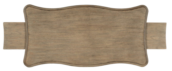 Hooker Furniture Corsica Rustic Acacia Writing Desk With Reclaimed Finish, Center Drawer & Pullout Shelves, 60" 5180-10459