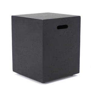 English Elm Mgo Concrete Propane Tank Cover Side Table for Modern and Industrial Interiors 59243.00