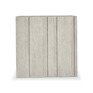 Bernhardt Bernhardt Tempo Side Table In Wirebrushed Larza Oak — Rustic Modern Vertical Panel Accent Table 346122