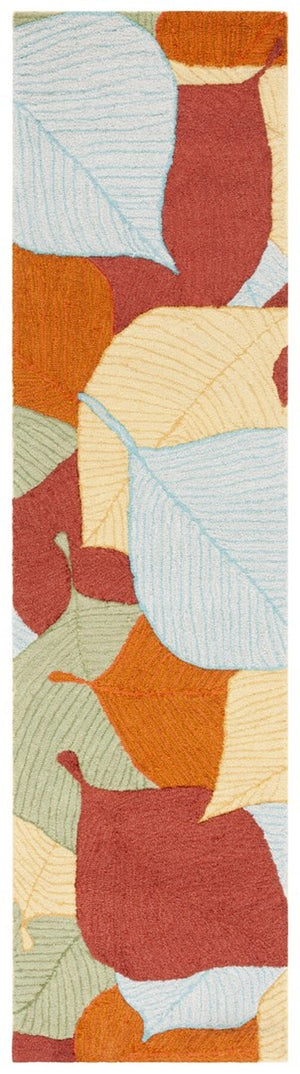 Safavieh Easy Care 304 Hand Tufted Floral Rug Rust / Green 4' x 6'