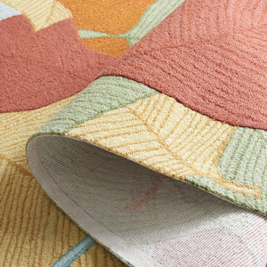 Safavieh Easy Care 304 Hand Tufted Floral Rug Rust / Green 4' x 6'