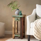 Christopher Knight Home® - Noble House - Meader Boho Handmade Distressed Mango Wood End Table