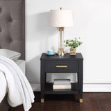 English Elm Steve Silver - Yves - End Table - Black