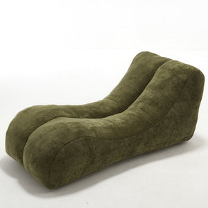 English Elm Creative Bean Bag Sofa Chair with Plush Superfiber Cover and Soft Foam Filling for Luxe Comfort Olive Green W1996P266262