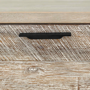 English Elm Bridges Solid Acacia Wood Nightstand with Two Drawers for Farmhouse Bedroom Storage B2736P464856
