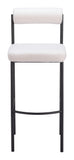 Livorno Barstool - Set of 2 Ivory 109812 Zuo Modern